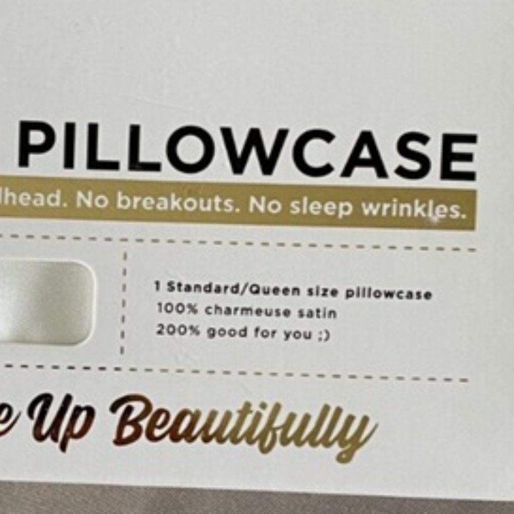 Mend Satin Pillowcase 1 Standard/Queen Size - Picture 3 of 3